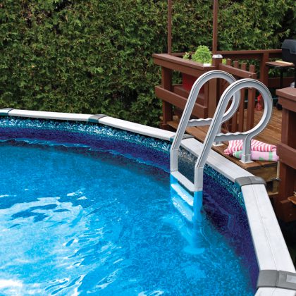 ACM41A above ground pool ladder for deck