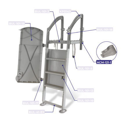 Olympic safety ladder bracket part for ACM-124S