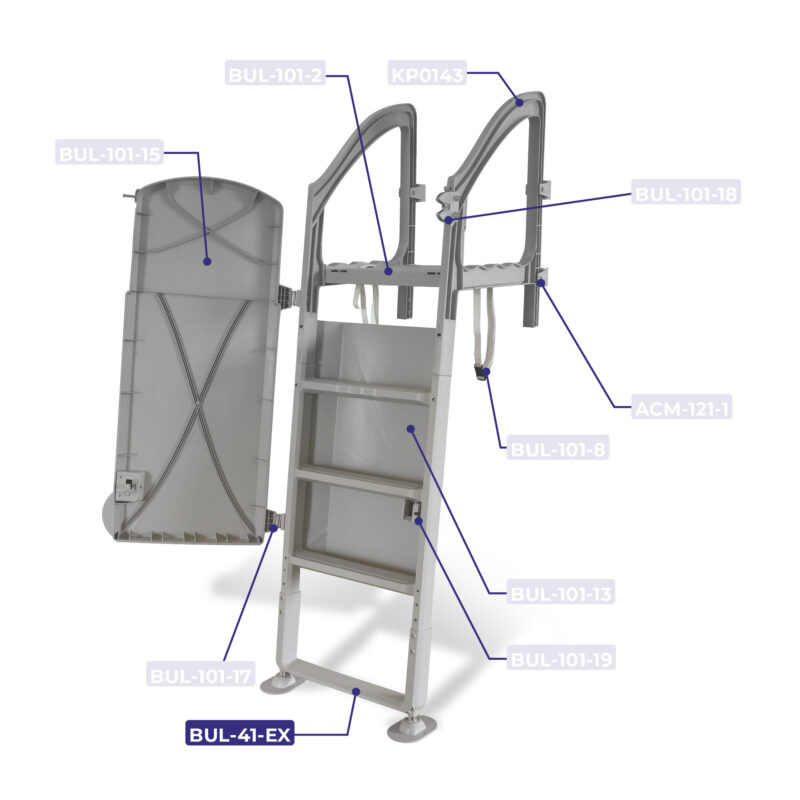 Step extension for Olympic ladder ACM-124S