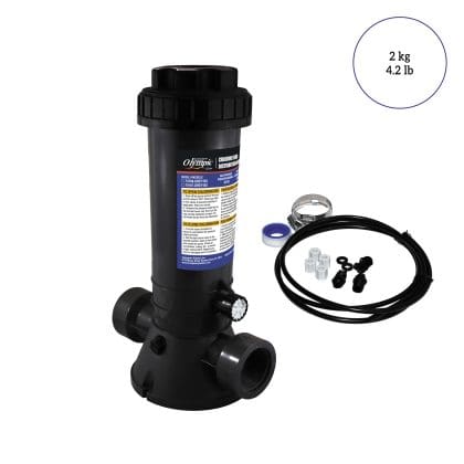 Automatic off-line chlorinator feeder