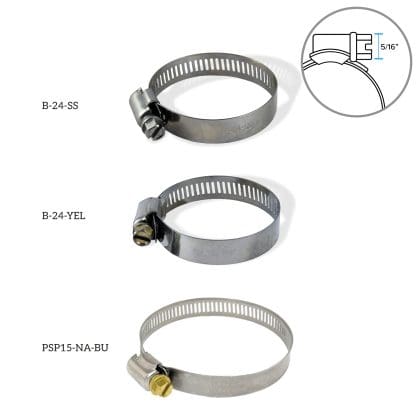Stainless steel hose clamp